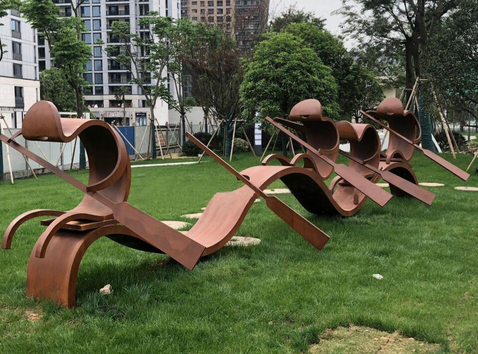 山海关锈钢板造型